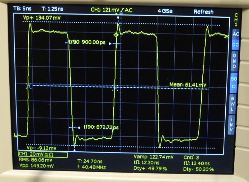 On a 300MHz scoop