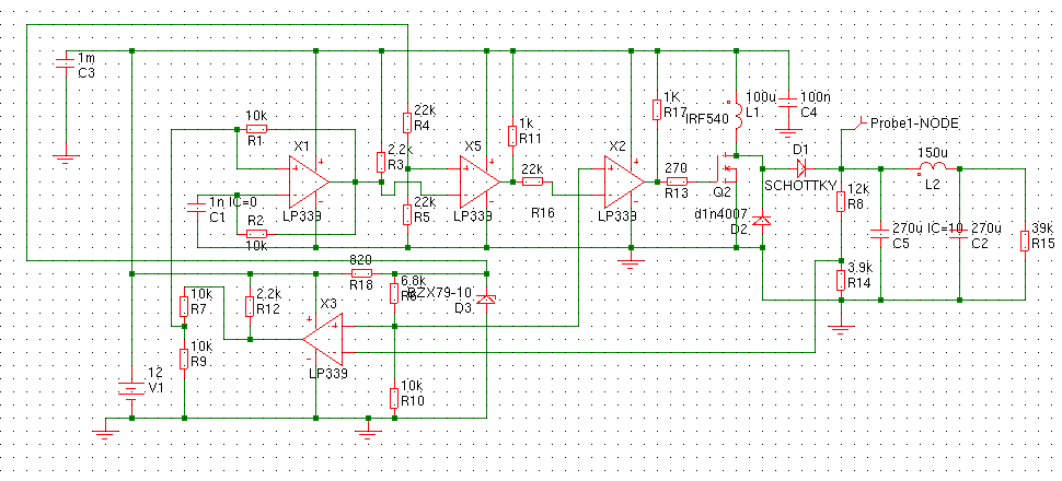 corrected schematic including zener diode