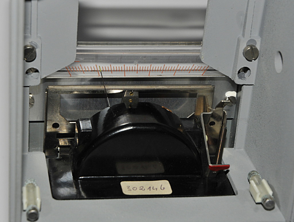 The writer mechanism and 2 spare fuses